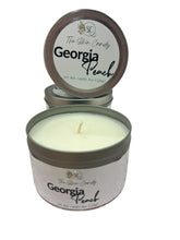 Load image into Gallery viewer, 6 oz Double Wick Farmhouse Tin Candle | Coconut Apricot Wax